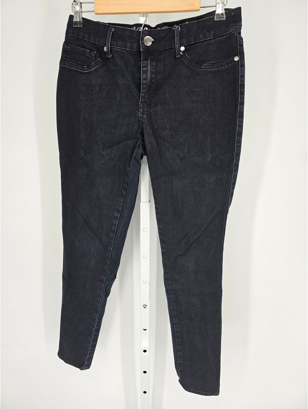 Express Jeans Black 5-Pocket Mid-Rise Slim-Leg Jeans Size 10